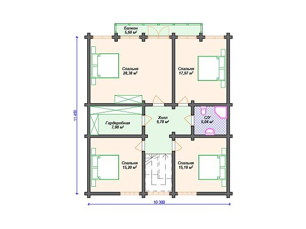 Проект комбинированного дома S4-235 (А-024)