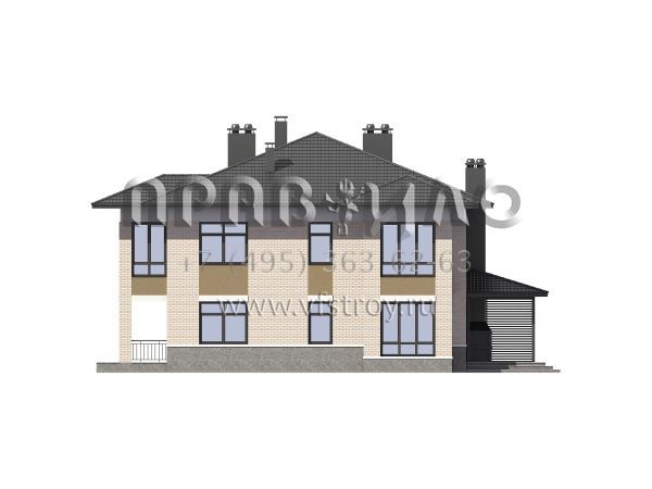 Проект двухквартирного таунхауса S7-395 (3-17-2а)