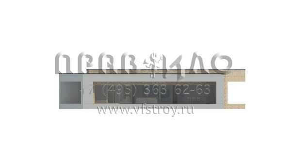 Проект стильного четырехкомнатного дома с встроенным гаражом S3-162-2 (Zx71)