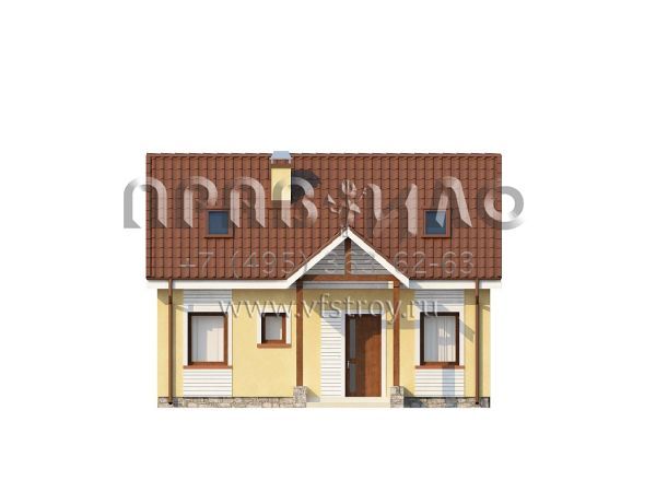 Проект компактного квадратного дома  S3-95-2 (Z32)