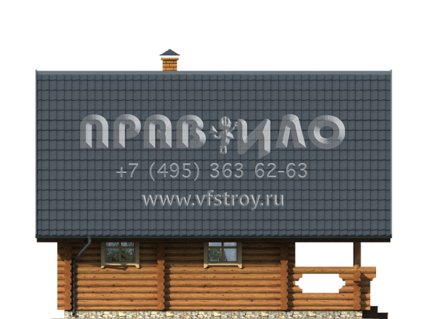 Компактный деревянный дом для сезонного проживания S7-93 (1-02)