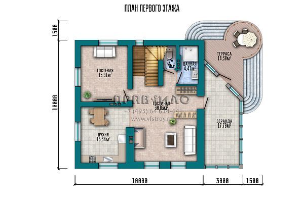 Проект красивого кирпичного дома, выполненного в дореволюционном стиле  S2-245 (023-245-2П)