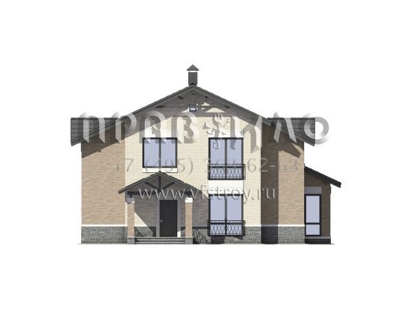 Проект двухэтажного загородного дома S7-223 (3-28а)