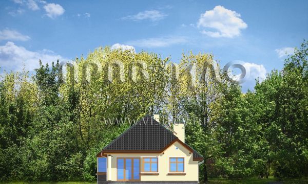 Проект одноэтажного дома для проблемного участка S8-223 (Такса 3)