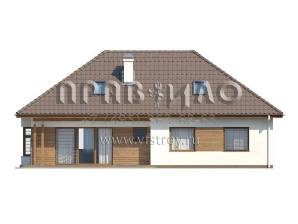 Проект просторного комфортабельного дома для небольшого земельного участка S3-112 (Z106)