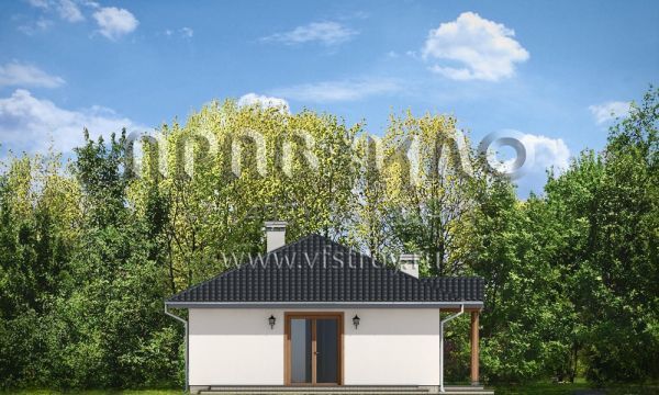 Проект компактного загородного дома S8-102-3 (Кропка)