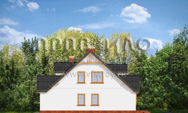 Проект загородного дома с гаражом S8-237-2 (Конфетка)