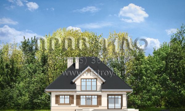 Проект традиционного дома из керамических блоков S8-234-2 (Фантазия)