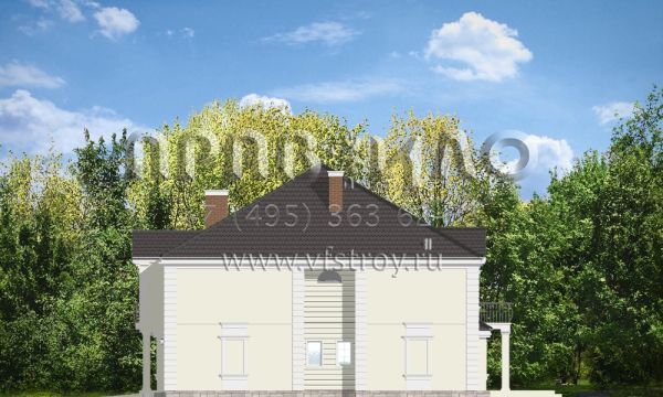 Проект элегантного дома в классическом стиле S8-455-1 (Элегантный)