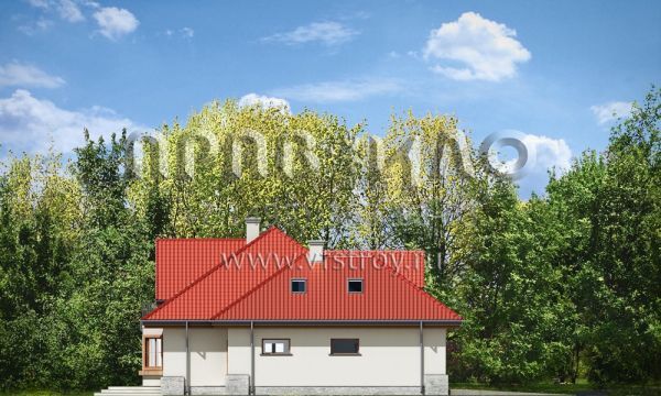 Проект коттеджа с большой террасой S8-315 (Майя 4)