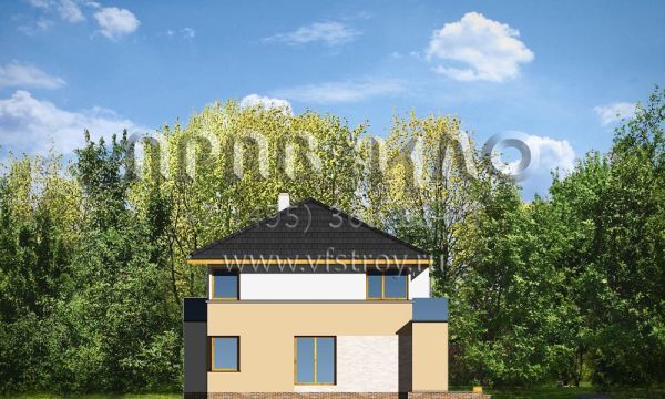 Проект дома с современным дизайном S8-212 (Небольшой)