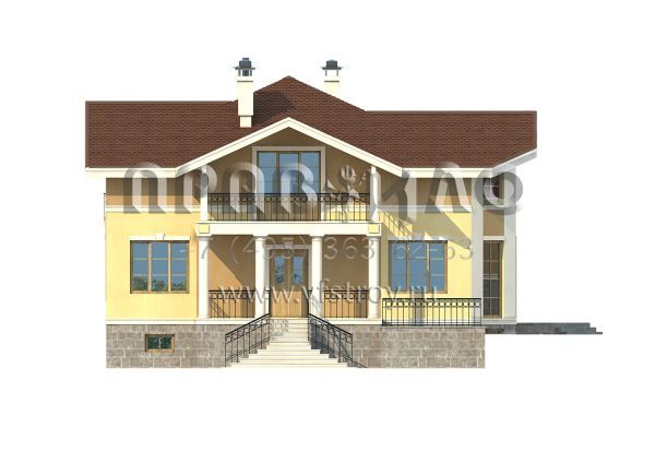 Проект комфортабельного трехэтажного особняка S7-409(3-34)