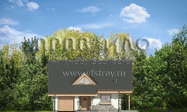 Проект загородного коттеджа с двускатной кровлей S8-137 (Виселка)