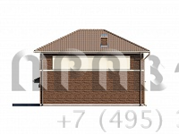 Проект двухэтажного каркасного дома K3-163 (Zx24 dk)