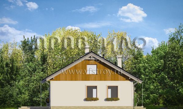 Проект компактного дома из силикатных блоков S8-90-1 (София 2)