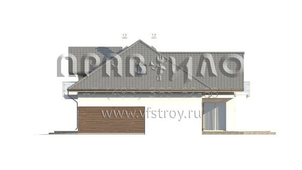 Проект двухэтажного дома с камином в гостиной S3-260 (Z275)