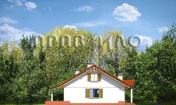 Проект прямоугольного двускатного дома S8-120-1 (Незабудка)