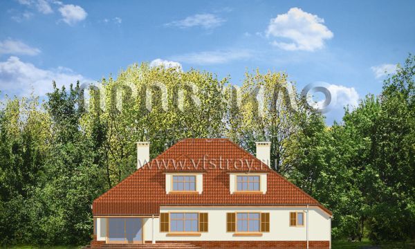 Проект коттеджа с садовой террасой S8-309 (Затишье 3)