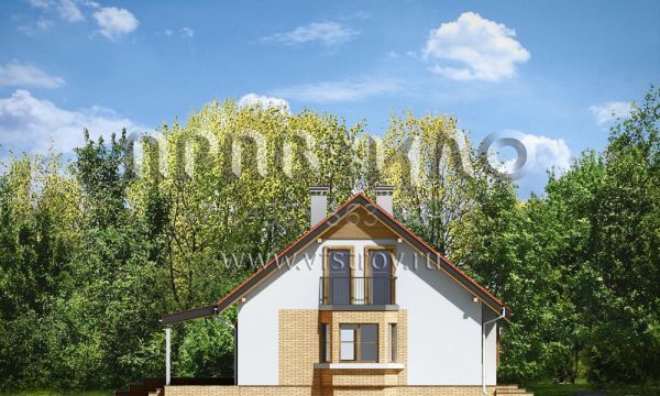 Проект двухэтажного загородного коттеджа S8-150 (Бриз 3)