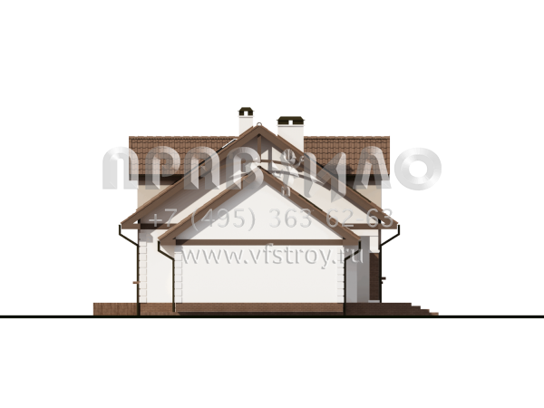 Проект двухэтажного дома с утонченными фасадами  S3-167 (Z28)