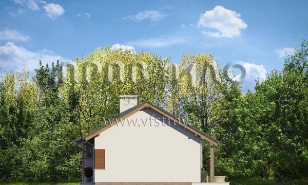 Проект классического коттеджа S8-80 (Божья Коровка)