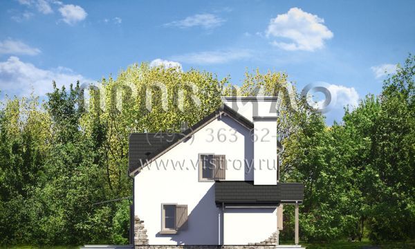 Проект загородного дома с необычной крышей S8-158-3 (Провансальский)