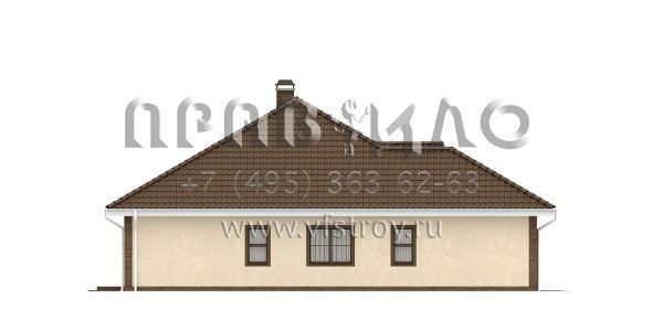 Проект одноэтажного дома с большим гаражом S3-213-1 (Z26)