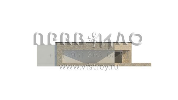 Проект стильного четырехкомнатного дома с встроенным гаражом S3-162-2 (Zx71)