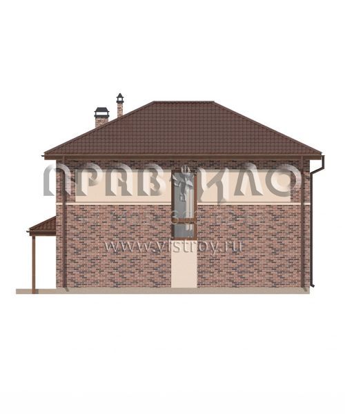 Проект светлого двухэтажного дома с интересной облицовкой фасадов S3-157-5 (Zx24 a)