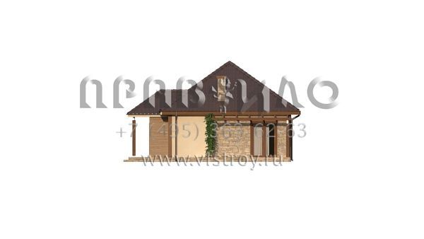 Проект небольшого дачного дома для двоих  S3-69 (Z73 L GL)