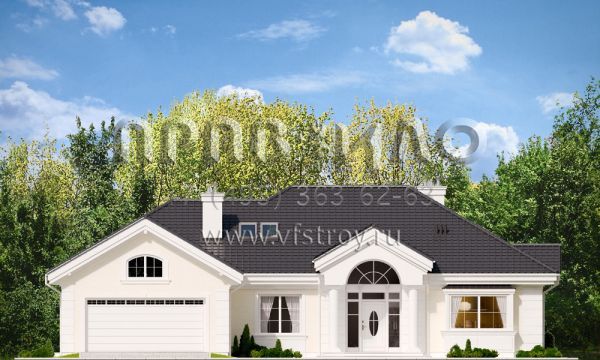 Проект стильной частной резиденции S8-279-1 (Парковая Вилла)