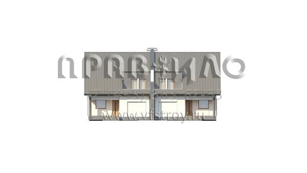 Проект удобного двухэтажного дуплекса  S3-159-3 (ZB15)