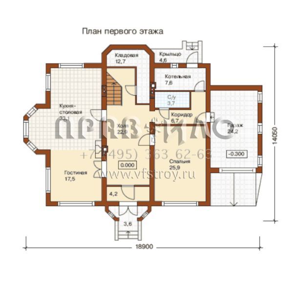 Проект респектабельный особняк для проживания семьи из 4-6 человек S6-317(M-317-1K)