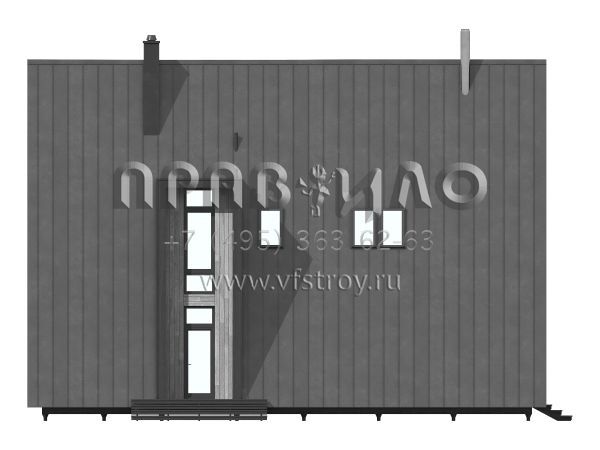 Проект каркасного А-образного дома-шалаша S7-141 (4-01а)