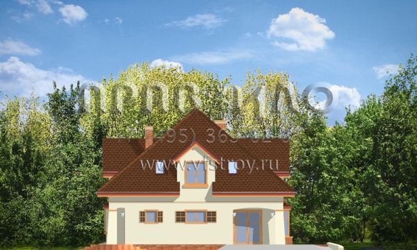 Проект квадратного в плане коттеджа S8-202 (Звезда)