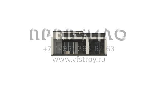 Проект просторного одноэтажного дома в стиле хайтек S3-133-5 (Zx69)