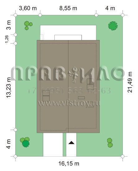 Проект современного загородного дома S8-180 (Лена)