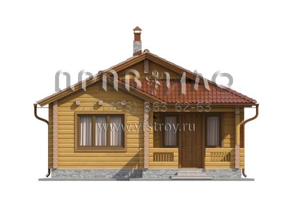 Дом из Бруса S6-50(C-050-1D)