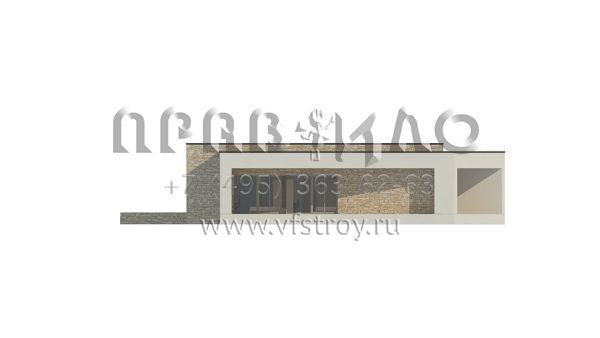 Проект стильного четырехкомнатного дома с встроенным гаражом S3-162-2 (Zx71)