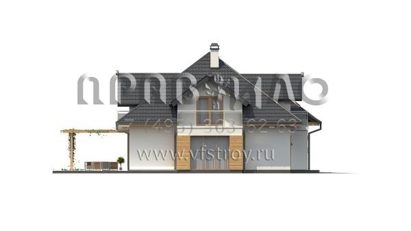 Проект дома со сложной мансардной кровлей S3-239-3 (Z270 A)