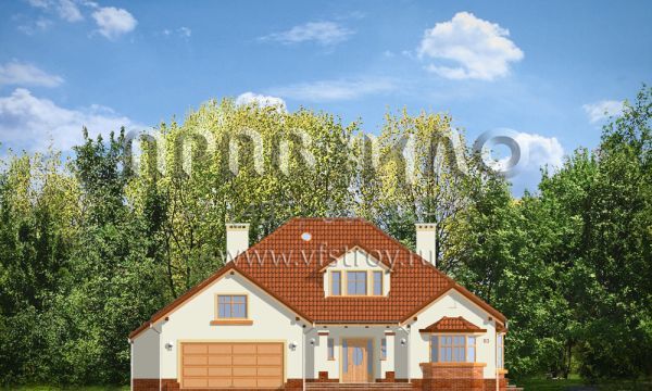 Проект коттеджа с садовой террасой S8-309 (Затишье 3)