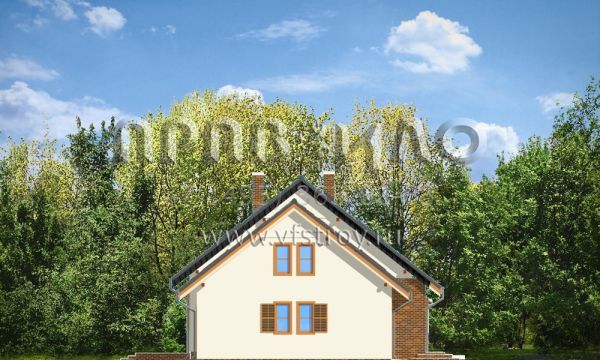 Проект уютного коттеджа S8-172 (Бриз)