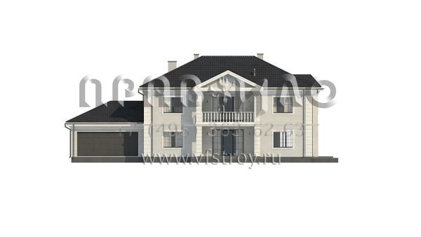 Проект респектабельного коттеджа в классическом стиле S3-355 (ZX113)