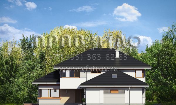 Проект эксклюзивного коттеджа S8-432-1 (Дом с видом)