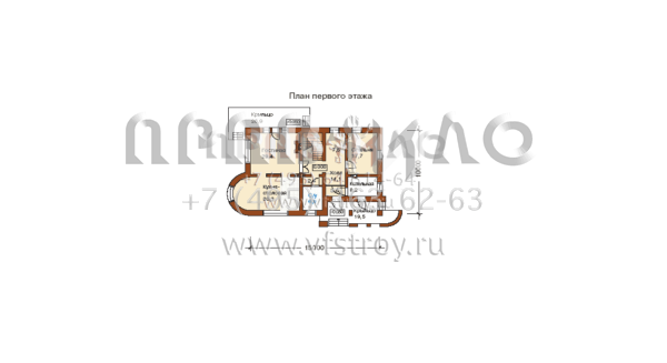 Современный и уютный загородный коттедж в духе конструктивизма K-326-1K