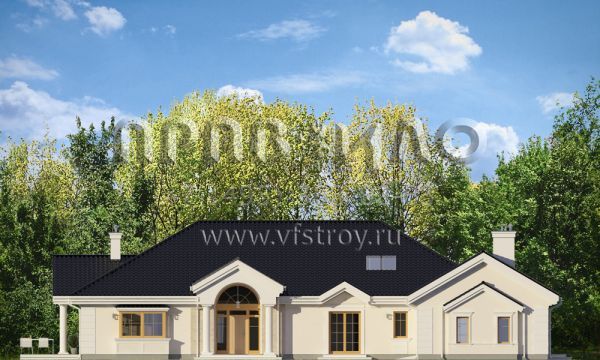 Проект одноэтажного особняка S8-366-1 (Парковая Резиденция 2)