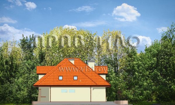 Проект коттеджа с гаражом S8-295 (Агнешка)