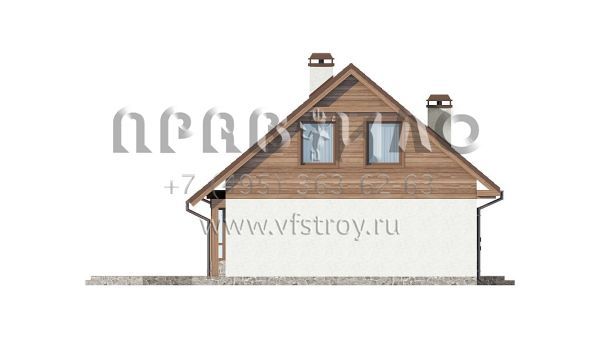 Проект загородного дома из газобетона, кирпича или керамических блоков S3-142-3 (Z40 os)
