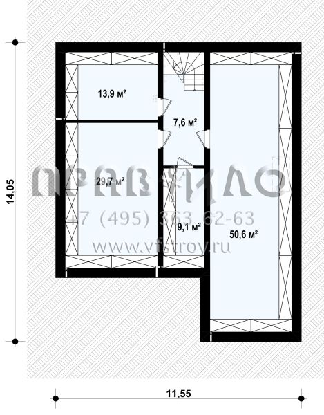 Проект комфортного двухэтажного дома с подвалом S3-314 (Zx7 P)