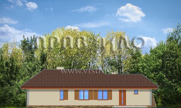  Проект одноэтажного коттеджа для нестандартного участка S8-166-3 (Д05 с Гаражом)